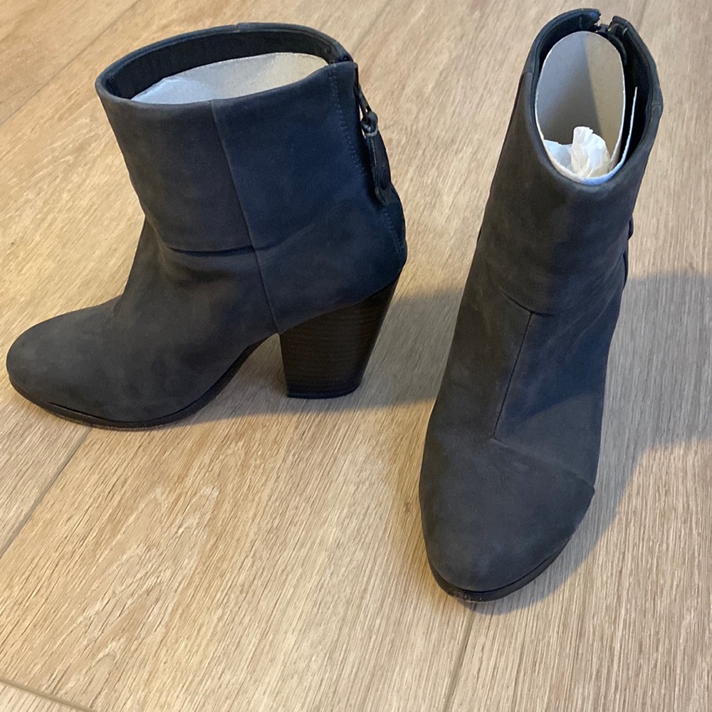 Rag & Bone Gray Suede Newbury Booties